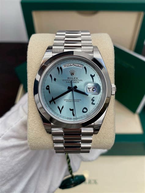 arabic dial day date rolex|Rolex arabic dial price.